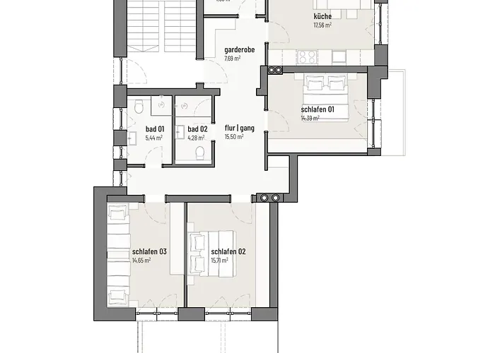 公寓 Hamatli Paznaun *